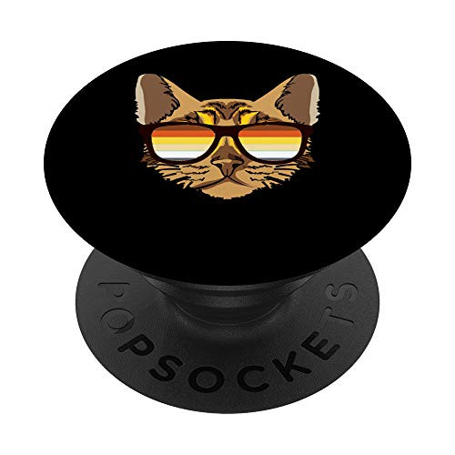 Bengal Cat Sunglasses  Gay Pride Month Transgender PopSockets Grip and Stand for Phones and Tablets