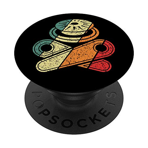 Classic Retro Pinball Design Gift - Skull Bumper PopSockets Grip and Stand for Phones and Tablets