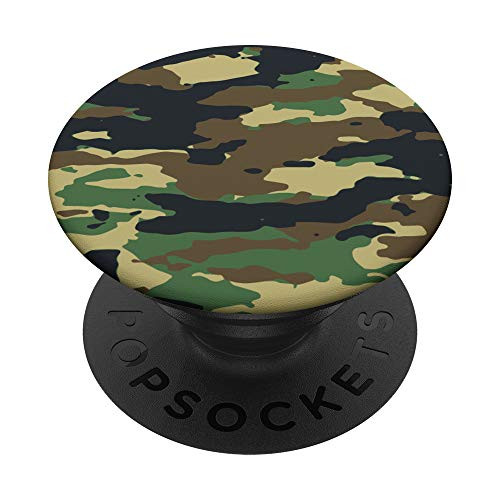 Hunting Camouflage Outdoor Camo Pattern Gift PopSockets Grip and Stand for Phones and Tablets
