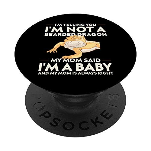 Lizard Bearded Dragon Gift for Men  Women and Kids PopSockets PopGrip Swappable Grip for Phones and Tablets
