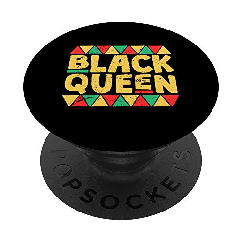 Black Queen Black History Month Gift African Pride Shirt PopSockets PopGrip Swappable Grip for Phones and Tablets Black Queen Black History Month Gift African Pride Shirt PopSockets PopGrip Swappable Grip for Phones and Tablets