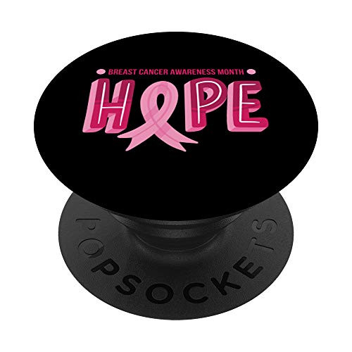 Cute Hope pink ribbon Breast cancer awareness month PopSockets Grip and Stand for Phones and Tablets Cute Hope pink ribbon Breast cancer awareness month PopSockets Grip and Stand for Phones and Tablets
