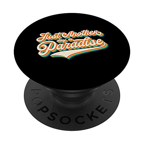 70s Retro Classic Vintage Another Day In Paradise Throwback PopSockets Grip and Stand for Phones and Tablets
