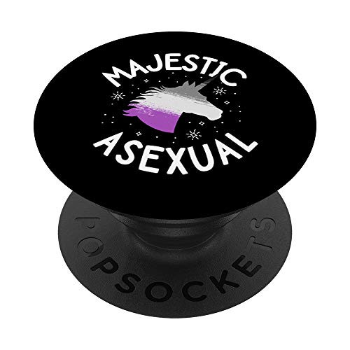 Majestic Asexual Pride Shirt Ace Unicorn LGBTQ Pride Stuff PopSockets Grip and Stand for Phones and Tablets