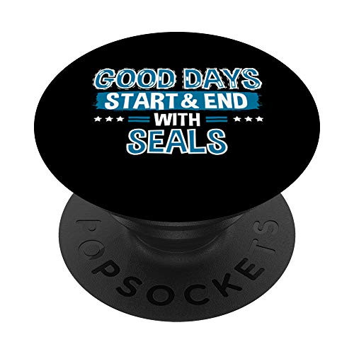 SEALS Lover Clothes Animal Quote Gift Seal PopSockets Grip and Stand for Phones and Tablets