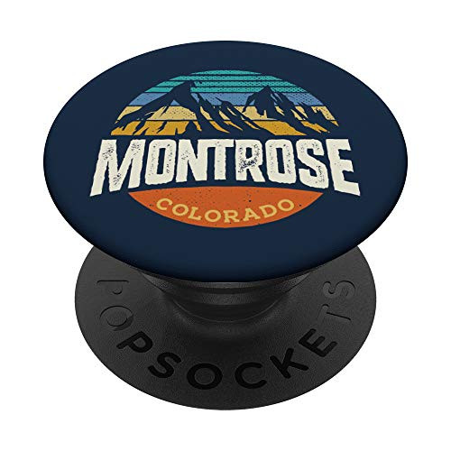 Retro Montrose Colorado Outdoors Mountain Graphic PopSockets Grip and Stand for Phones and Tablets Retro Montrose Colorado Outdoors Mountain Graphic PopSockets Grip and Stand for Phones and Tablets