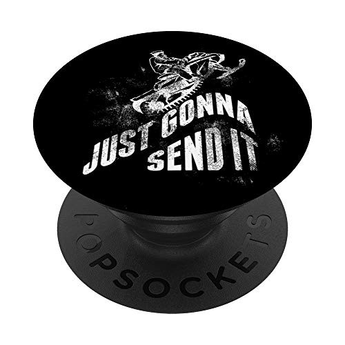 Just Gonna Send It - Snowmoto Motocross Dirt Bike PopSockets Grip and Stand for Phones and Tablets