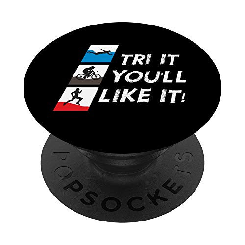 Triathlon Inspirational Sports Gift Swim Bike Run Motivation PopSockets Grip and Stand for Phones and Tablets Triathlon Inspirational Sports Gift Swim Bike Run Motivation PopSockets Grip and Stand for Phones and Tablets
