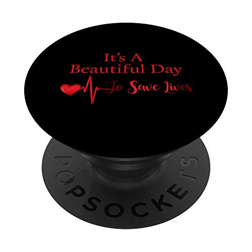 Funny RN Nurse Week Gift Save Lives Nursing Graduation Pride PopSockets Grip and Stand for Phones and Tablets