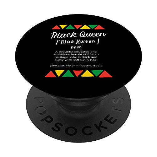 Black Queen Definition African American History Month Women PopSockets Grip and Stand for Phones and Tablets