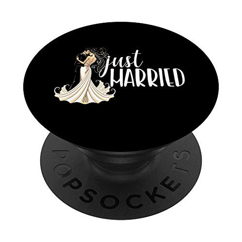 Just Married Bride Gift Groom Wedding Favors Honeymoon PopSockets Grip and Stand for Phones and Tablets Just Married Bride Gift Groom Wedding Favors Honeymoon PopSockets Grip and Stand for Phones and Tablets