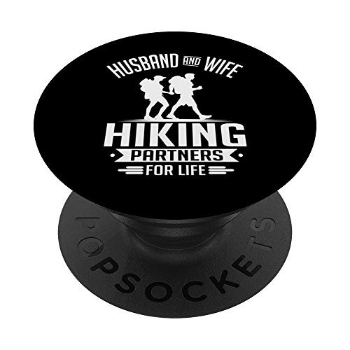 Husband and Wife Hiking Partners Outdoor Nature PopSockets Grip and Stand for Phones and Tablets