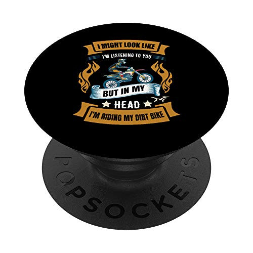 Dirt Bike Lovers Gift For Motocross Rider PopSockets Grip and Stand for Phones and Tablets Dirt Bike Lovers Gift For Motocross Rider PopSockets Grip and Stand for Phones and Tablets