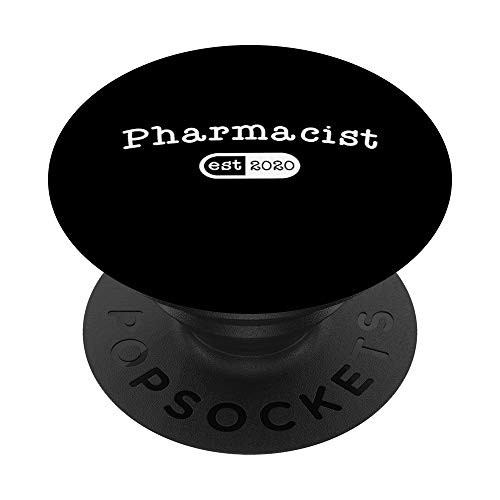 Pharmacy Student TShirt Pharmacist Graduation Gift Est 2020 PopSockets Grip and Stand for Phones and Tablets