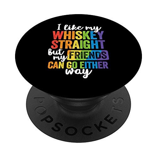 LGBT Pride Ally Pun March Parade Whiskey Equality Dont Hate PopSockets PopGrip Swappable Grip for Phones and Tablets