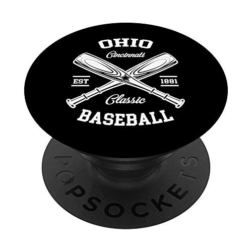 Cincinnati Baseball  Classic Vintage Ohio Retro Fans Gift PopSockets Grip and Stand for Phones and Tablets