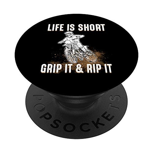 Dirt Bike Motocross - Life Is Short So Grip It And Rip It PopSockets Grip and Stand for Phones and Tablets