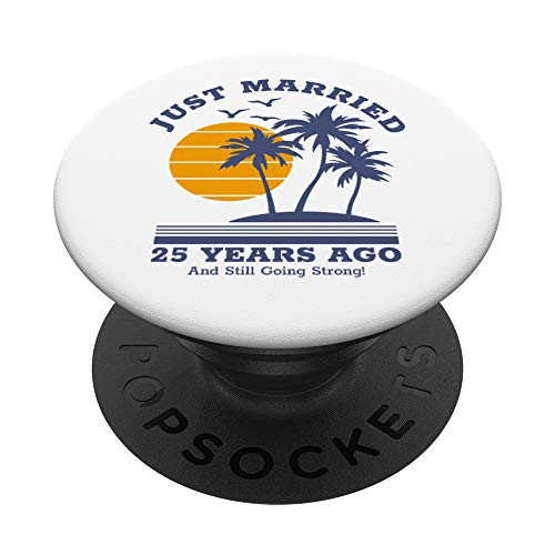 Romantic Matching Couples print - 25th Wedding Anniversary PopSockets Grip and Stand for Phones and Tablets Romantic Matching Couples print - 25th Wedding Anniversary PopSockets Grip and Stand for Phones and Tablets
