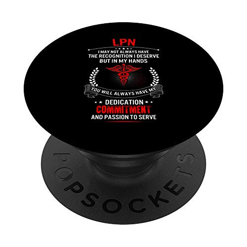 LPN Nurse Week My Hands Have Passion PopSockets Grip and Stand for Phones and Tablets