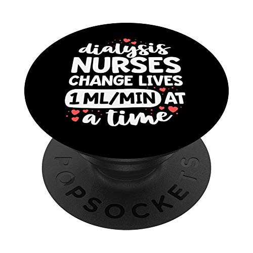 Nephrology Nursing Dialysis Nurse Gifts For Women Kidney RN PopSockets Grip and Stand for Phones and Tablets