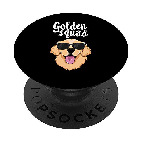 Golden Squad Golden Retriever Dog Crew Team Kids Boys PopSockets PopGrip Swappable Grip for Phones and Tablets