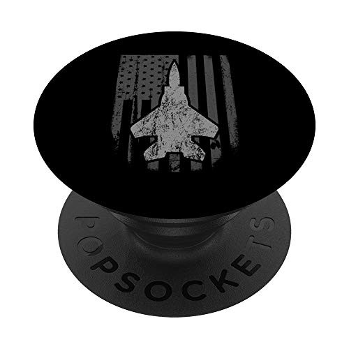 Air Force F-15 Twin Engine 4th of July Shirt American Flag PopSockets Grip and Stand for Phones and Tablets
