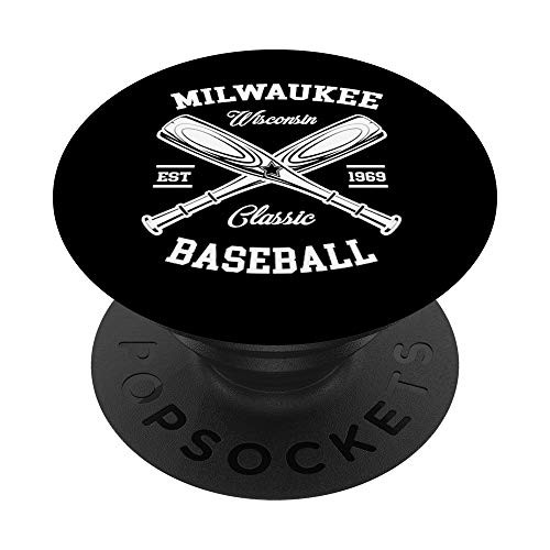 Milwaukee Baseball  Classic Vintage Wisconsin Retro Gift PopSockets Grip and Stand for Phones and Tablets