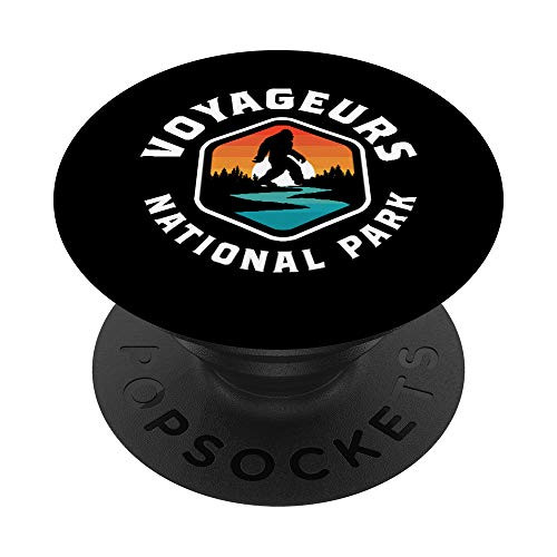 Voyageurs National Park Vintage Bigfoot Outdoor PopSockets Grip and Stand for Phones and Tablets Voyageurs National Park Vintage Bigfoot Outdoor PopSockets Grip and Stand for Phones and Tablets