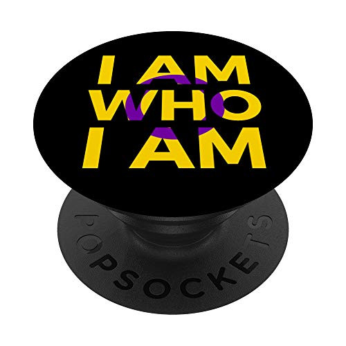 Intersex I Am Who I Am LGBTQ Month Rights Pride Week Gift PopSockets Grip and Stand for Phones and Tablets