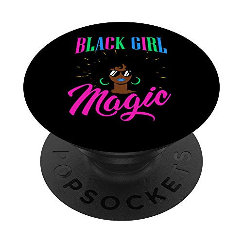 Polysexual Poly Black Girl Magic Gay Pride Week LGBT PopSockets Grip and Stand for Phones and Tablets