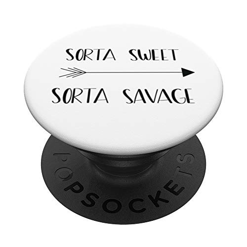 Sorta Sweet Sorta Savage PopSockets PopGrip Swappable Grip for Phones and Tablets