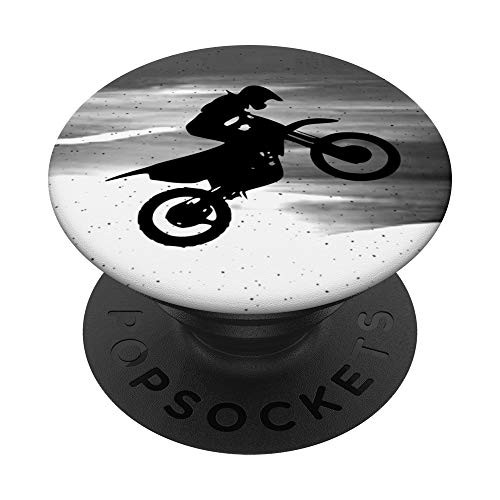 motocross dirt bike rider jumping sand dunes t shirt PopSockets Grip and Stand for Phones and Tablets