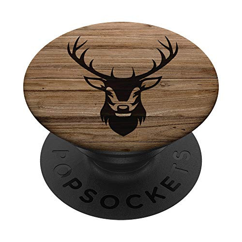 Deer Buck Brown Outdoor Hunting Gift PopSockets Grip and Stand for Phones and Tablets