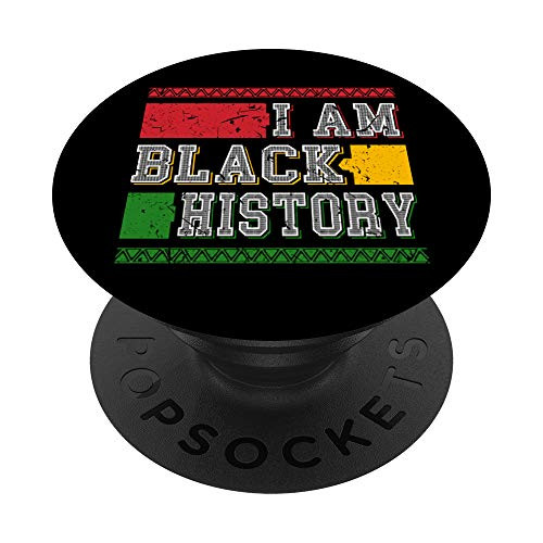 I Am Black History Month February Black Queen PopSockets Grip and Stand for Phones and Tablets I Am Black History Month February Black Queen PopSockets Grip and Stand for Phones and Tablets