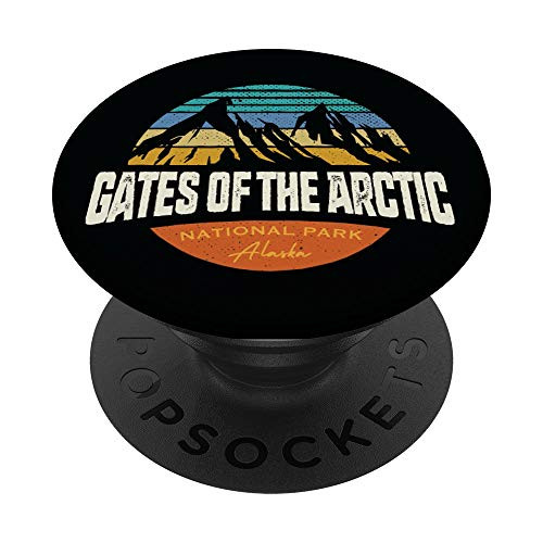 Vintage Gates of the Arctic Alaska Outdoor Graphic PopSockets Grip and Stand for Phones and Tablets