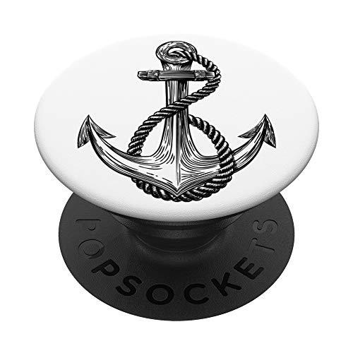 Classic Ship Anchor - Nautical - Sea PopSockets Grip and Stand for Phones and Tablets