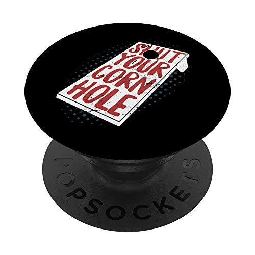 Shut Your Corn Hole Funny Cornhole Winner 4th of July PopSockets Grip and Stand for Phones and Tablets