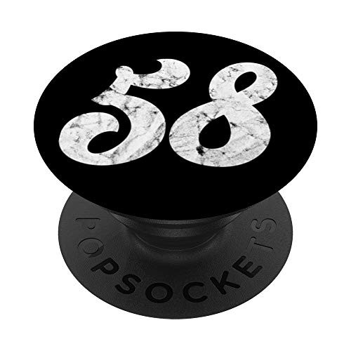 58th Birthday gift - Classic Vintage Women Men 58 year old PopSockets Grip and Stand for Phones and Tablets