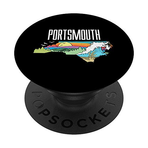 Portsmouth State of North Carolina Outdoors Graphic PopSockets Grip and Stand for Phones and Tablets
