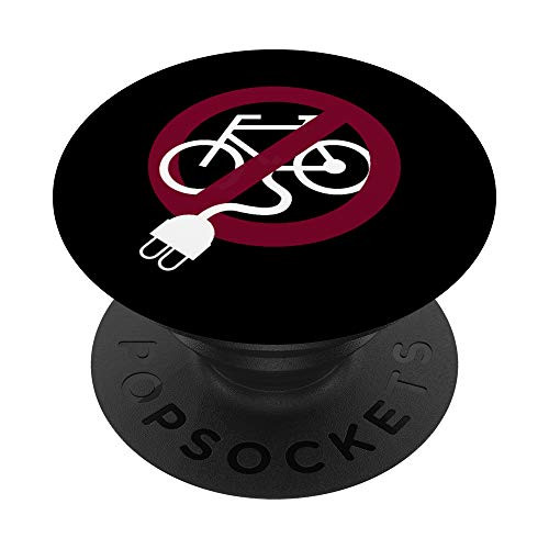 Bike Anti Ebike - Cyclists ride Bicycle PopSockets Grip and Stand for Phones and Tablets