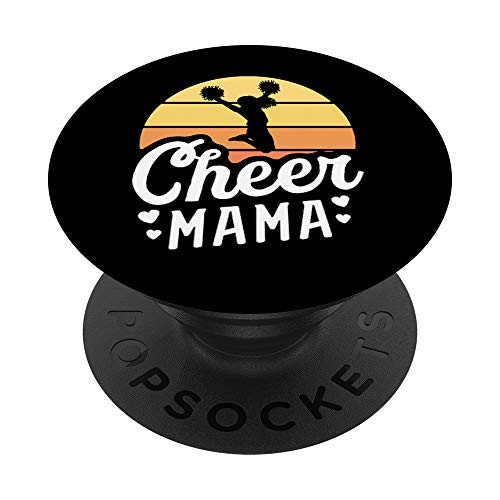Retro Cheer Mama Shirt Cheerleader Mom Gifts Cheer Mom PopSockets Grip and Stand for Phones and Tablets