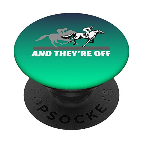 Horse Racing Pops - And Theyre Off Horse Racing PopSockets PopGrip Swappable Grip for Phones and Tablets