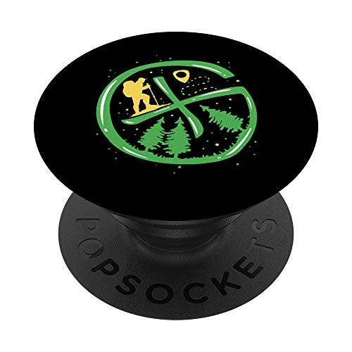 Geocache Hiking Outdoor - Funny Geocaching PopSockets PopGrip Swappable Grip for Phones and Tablets