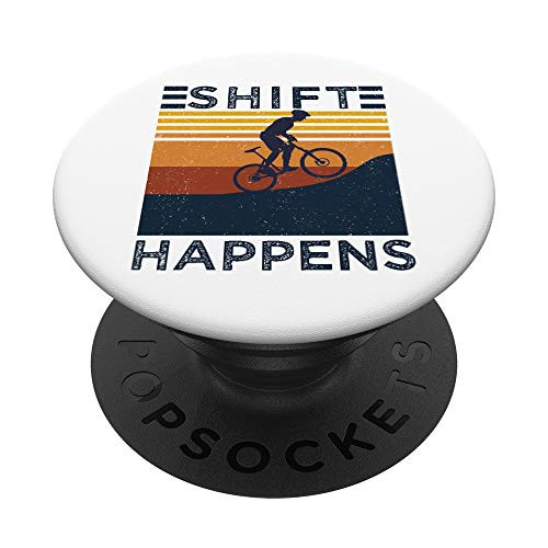 Mountain Bike Shift Happens MTB Offroad PopSockets PopGrip Swappable Grip for Phones and Tablets