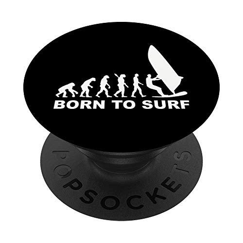 Evolution born to surf windsurfing PopSockets Grip and Stand for Phones and Tablets