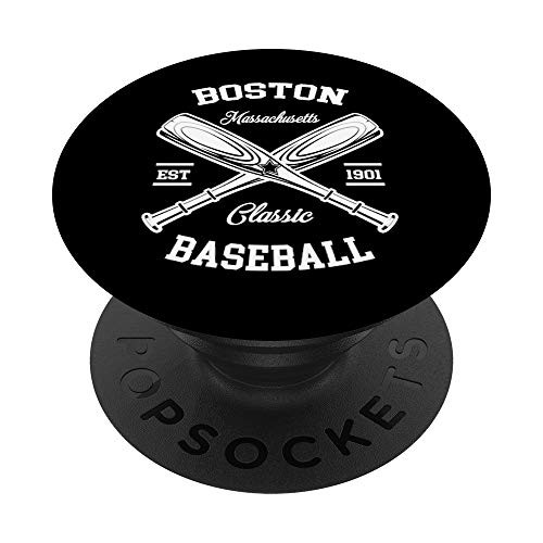 Boston Baseball  Classic Vintage Massachusetts Retro Fans PopSockets Grip and Stand for Phones and Tablets