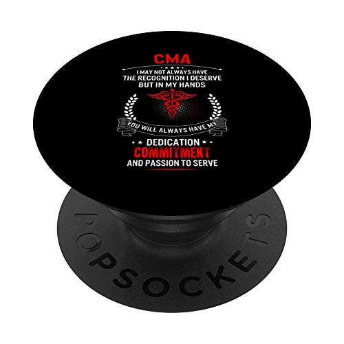 CMA Nurse Week My Hands Have Passion PopSockets Grip and Stand for Phones and Tablets
