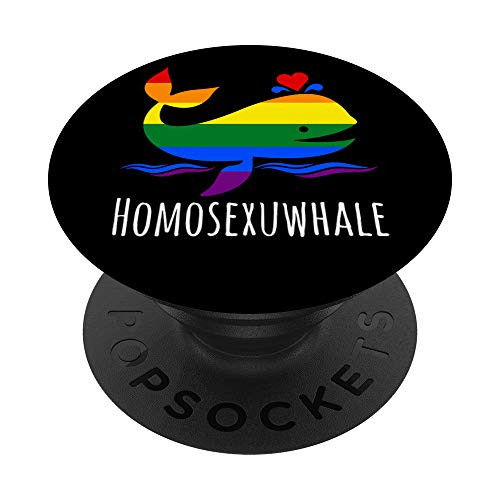 LGBT Gay Lesbian Homosexuwhale Funny Pride Pride Month PopSockets Grip and Stand for Phones and Tablets LGBT Gay Lesbian Homosexuwhale Funny Pride Pride Month PopSockets Grip and Stand for Phones and Tablets