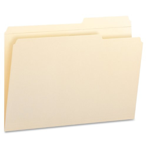 Smead File Folder, Reinforced 2/5-Cut Tab Right Position, Legal Size, Manila, 100 Per Box (15386)