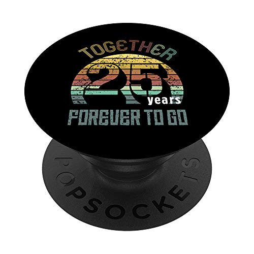 25th Years Wedding Anniversary Gifts For Couples Matching PopSockets Grip and Stand for Phones and Tablets 25th Years Wedding Anniversary Gifts For Couples Matching PopSockets Grip and Stand for Phones and Tablets